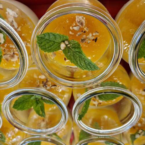 Penna cotta med mangocreme